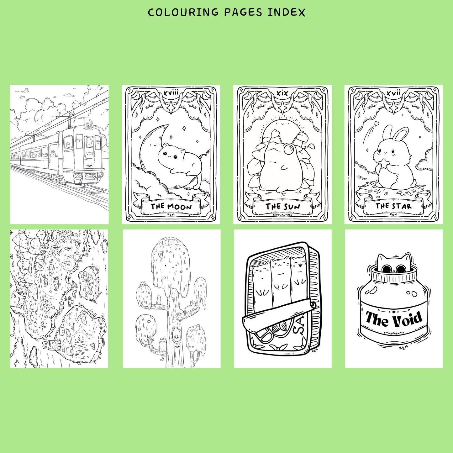 Kitty & Meg Cosy Kawaii Colouring Book