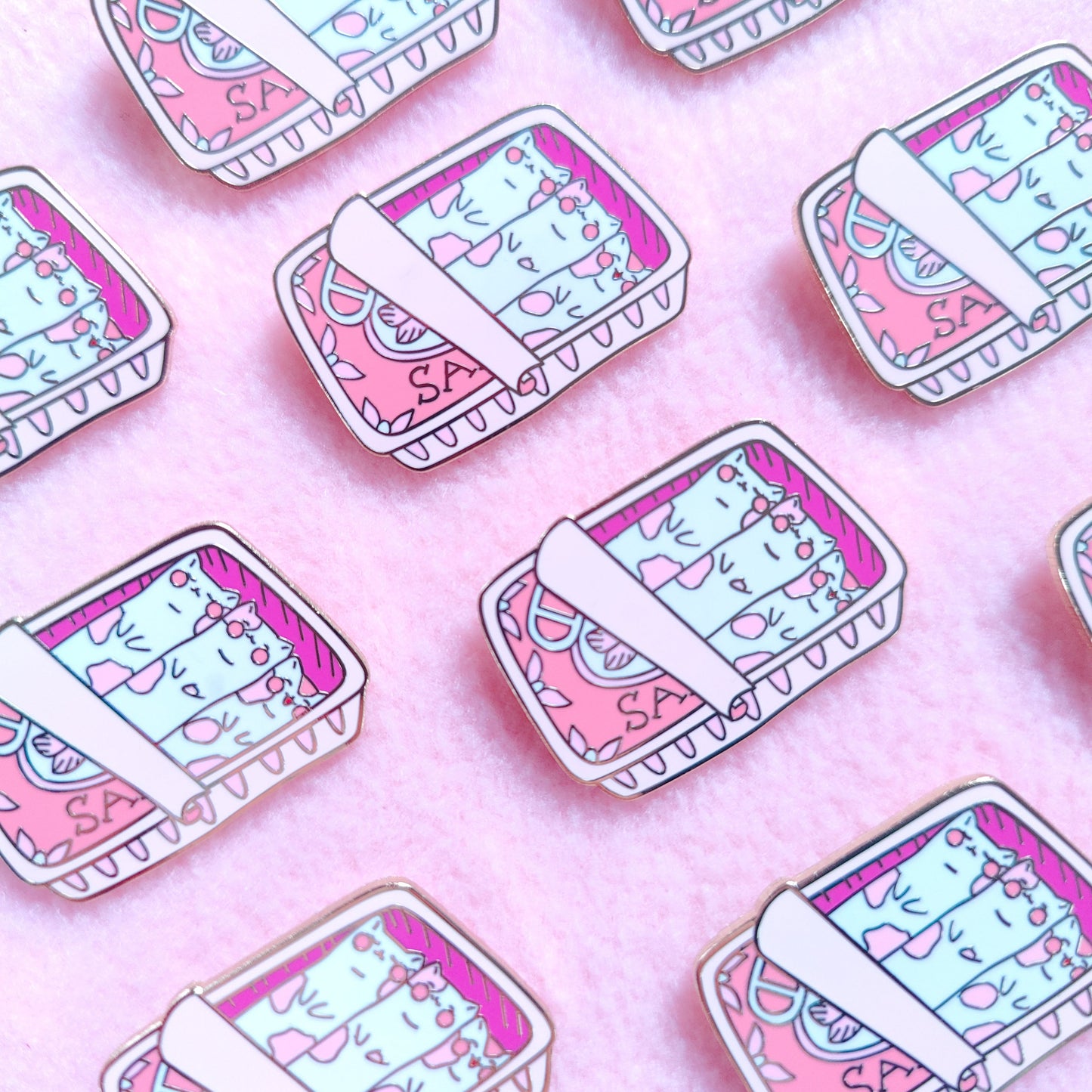 Sardine Kitties Hard Enamel Pin