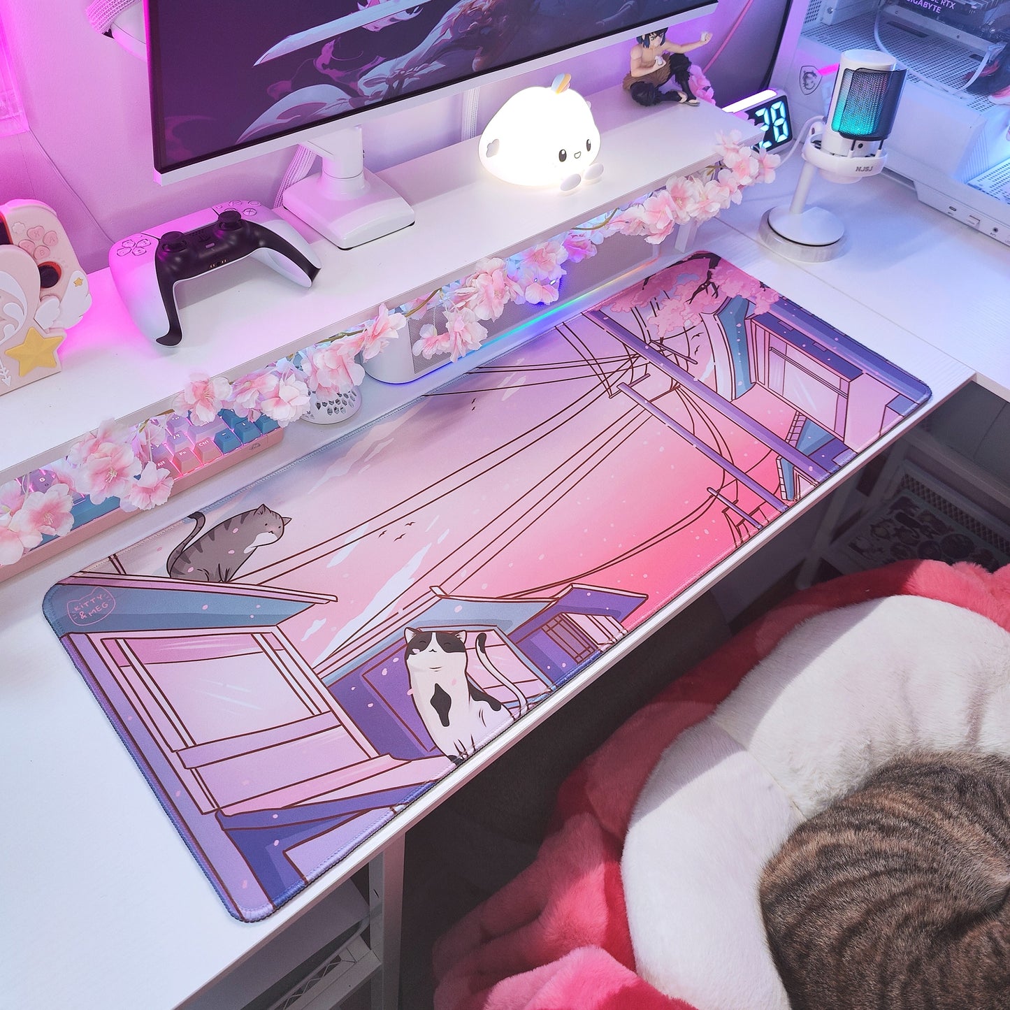 Sakura Kitty Deskmat