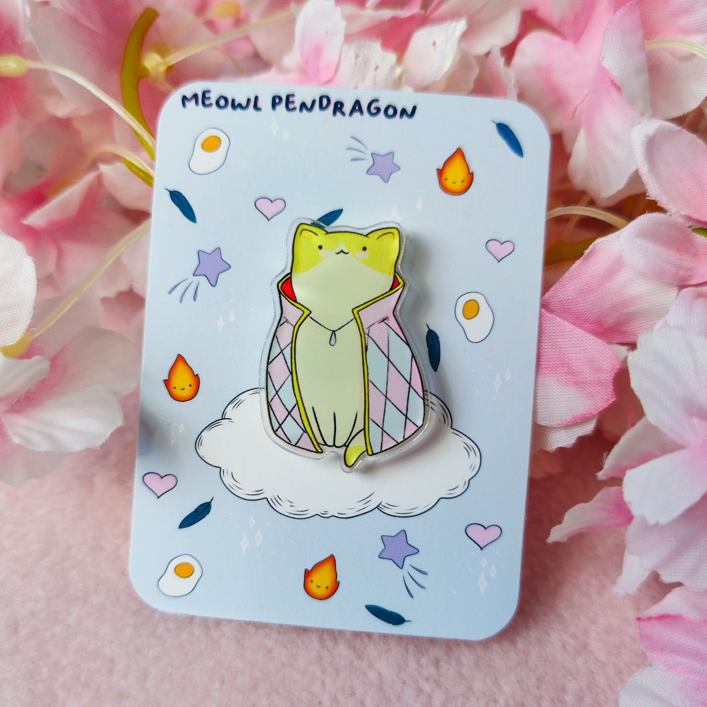 Meowl Pendragon Acrylic Pin