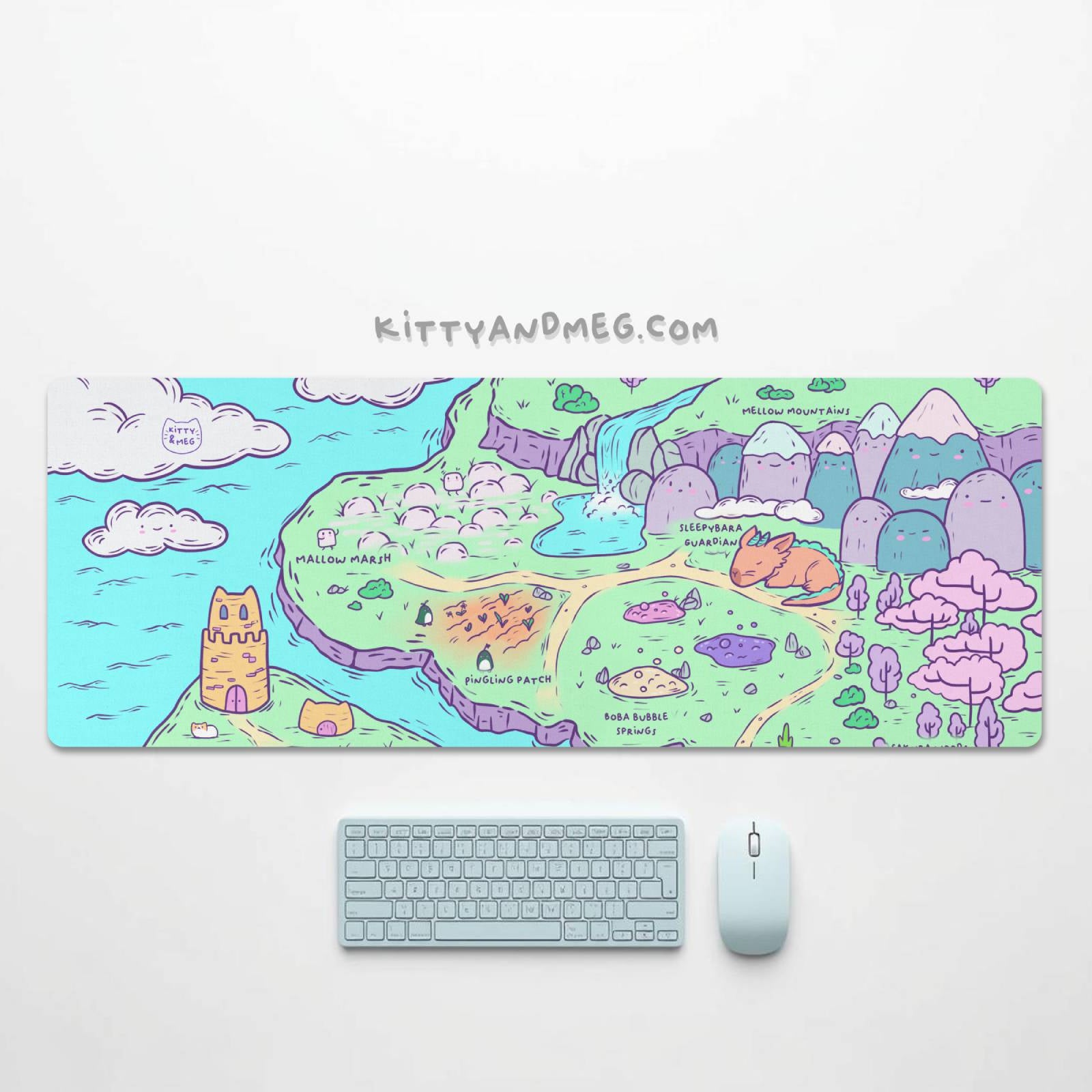 kawaii gaming deskmat