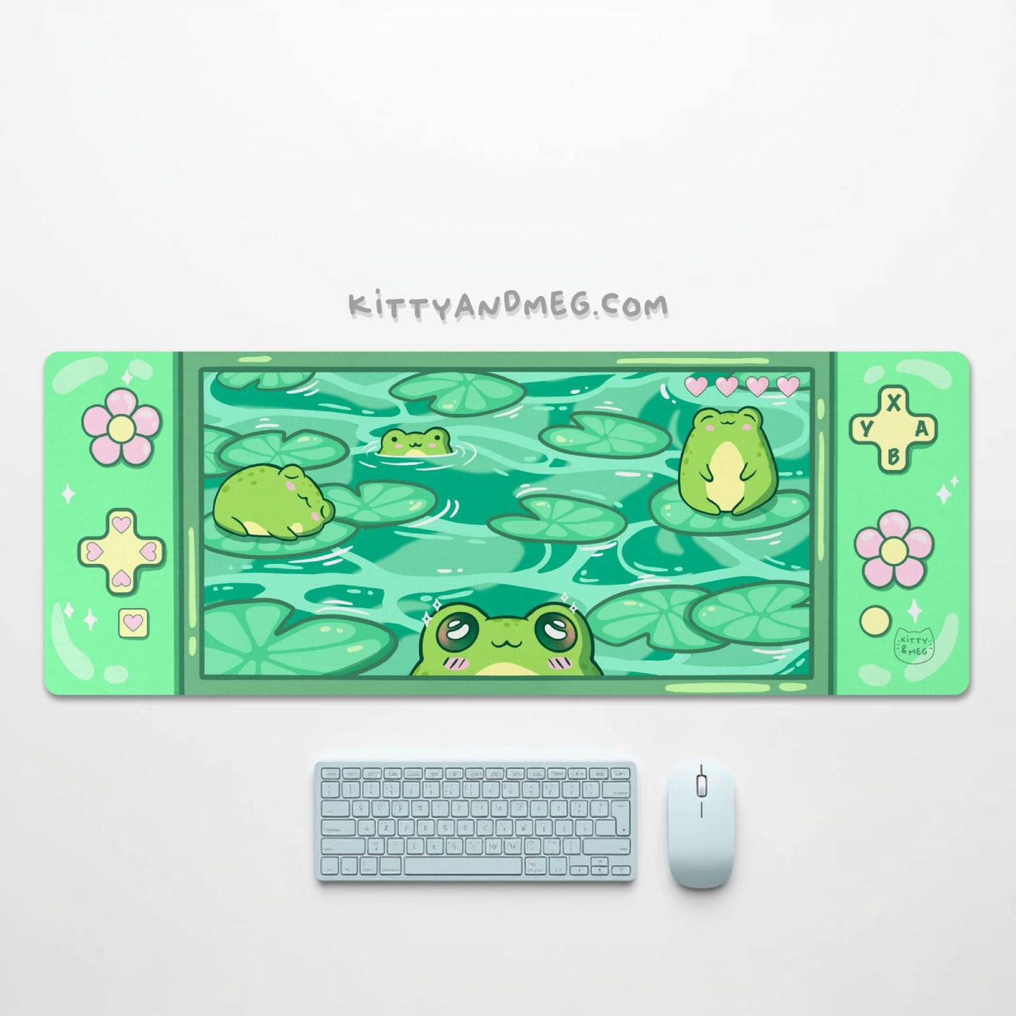 cute frog gaming mat eu