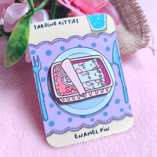 Sardine Kitties Hard Enamel Pin