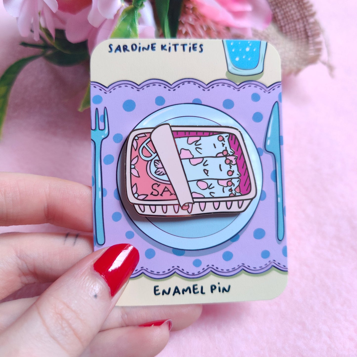 Sardine Kitties Hard Enamel Pin