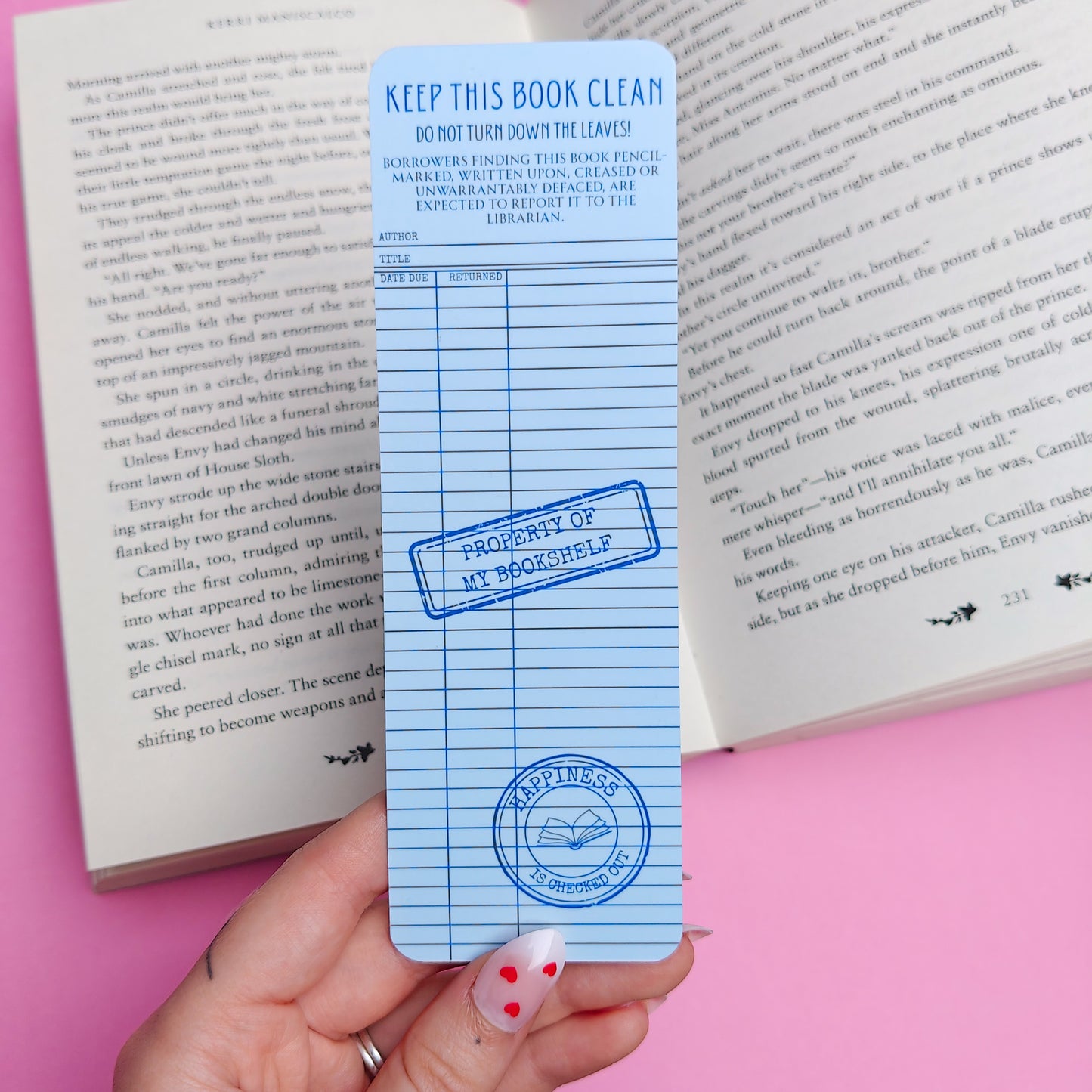 Library Card Bookmark