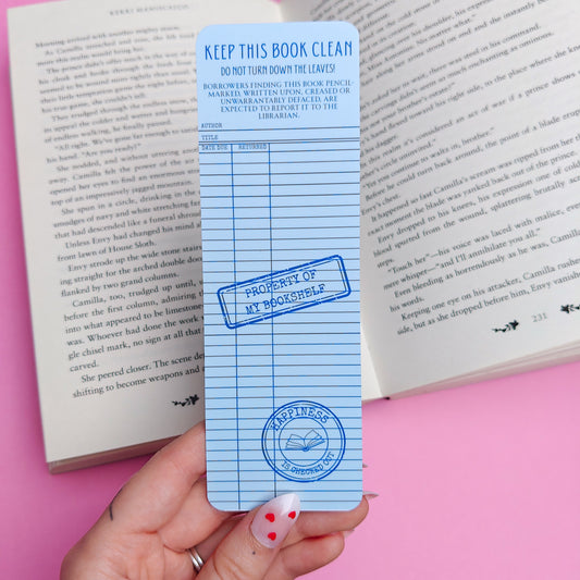 Library Card Bookmark
