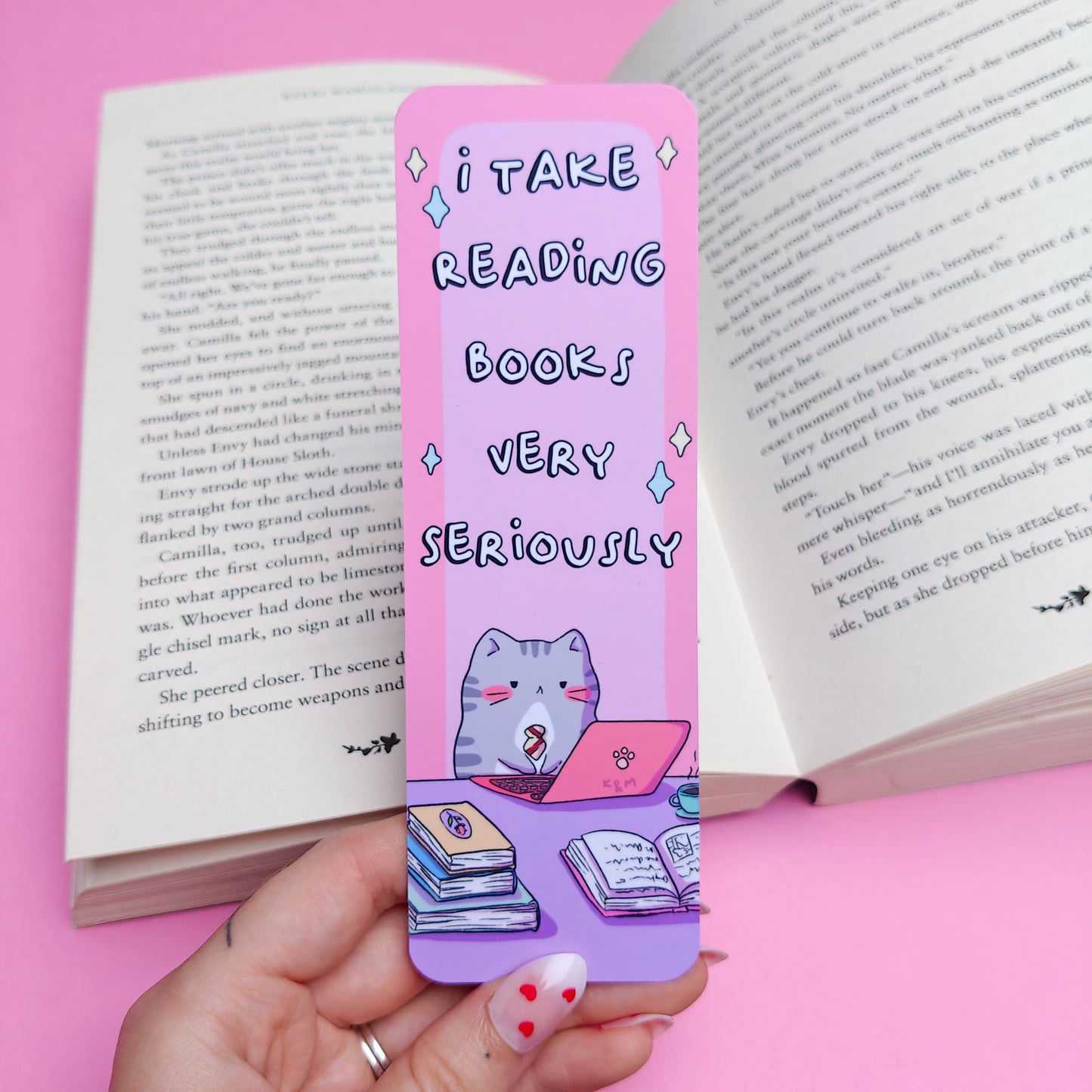 Serious Kitty Bookmark