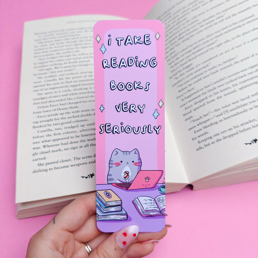 Serious Kitty Bookmark