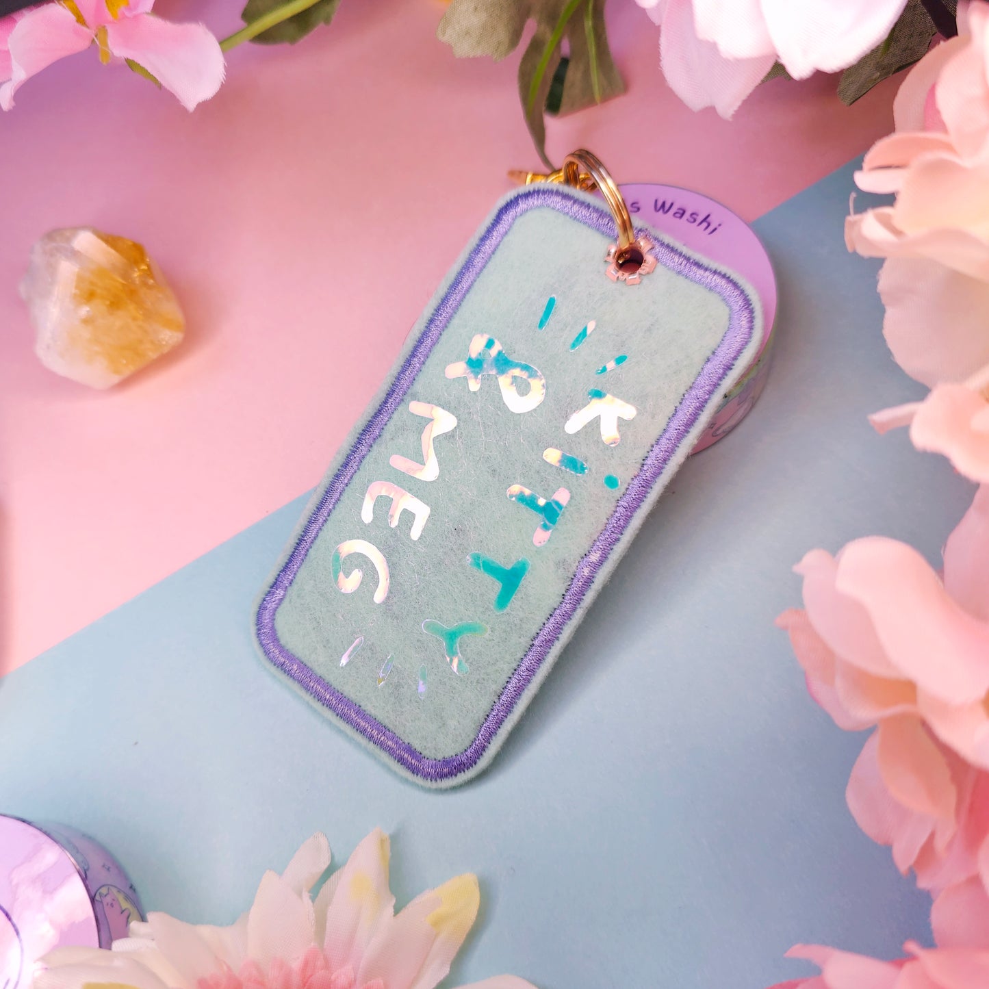 River Spirit (Haku) Embroidered Keychain