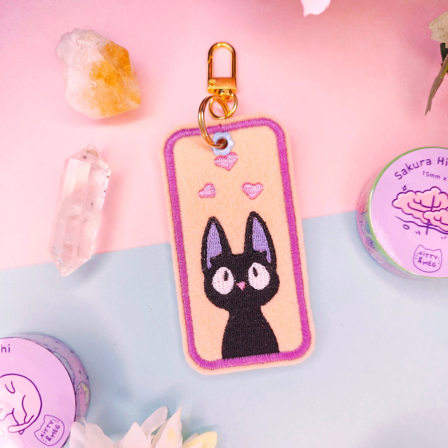 Jiji Embroidered Keychain