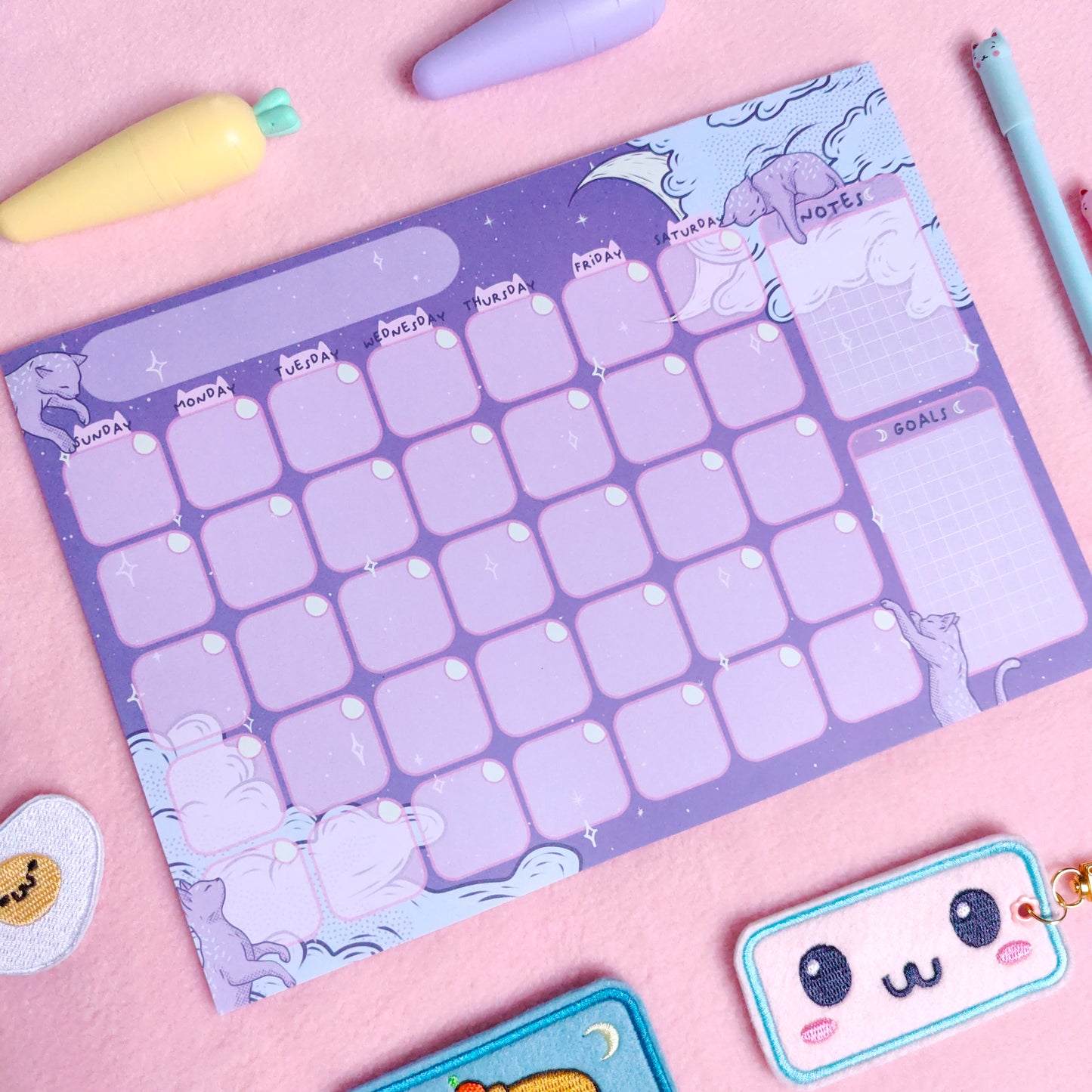 Lunar Kitties Monthly Planner