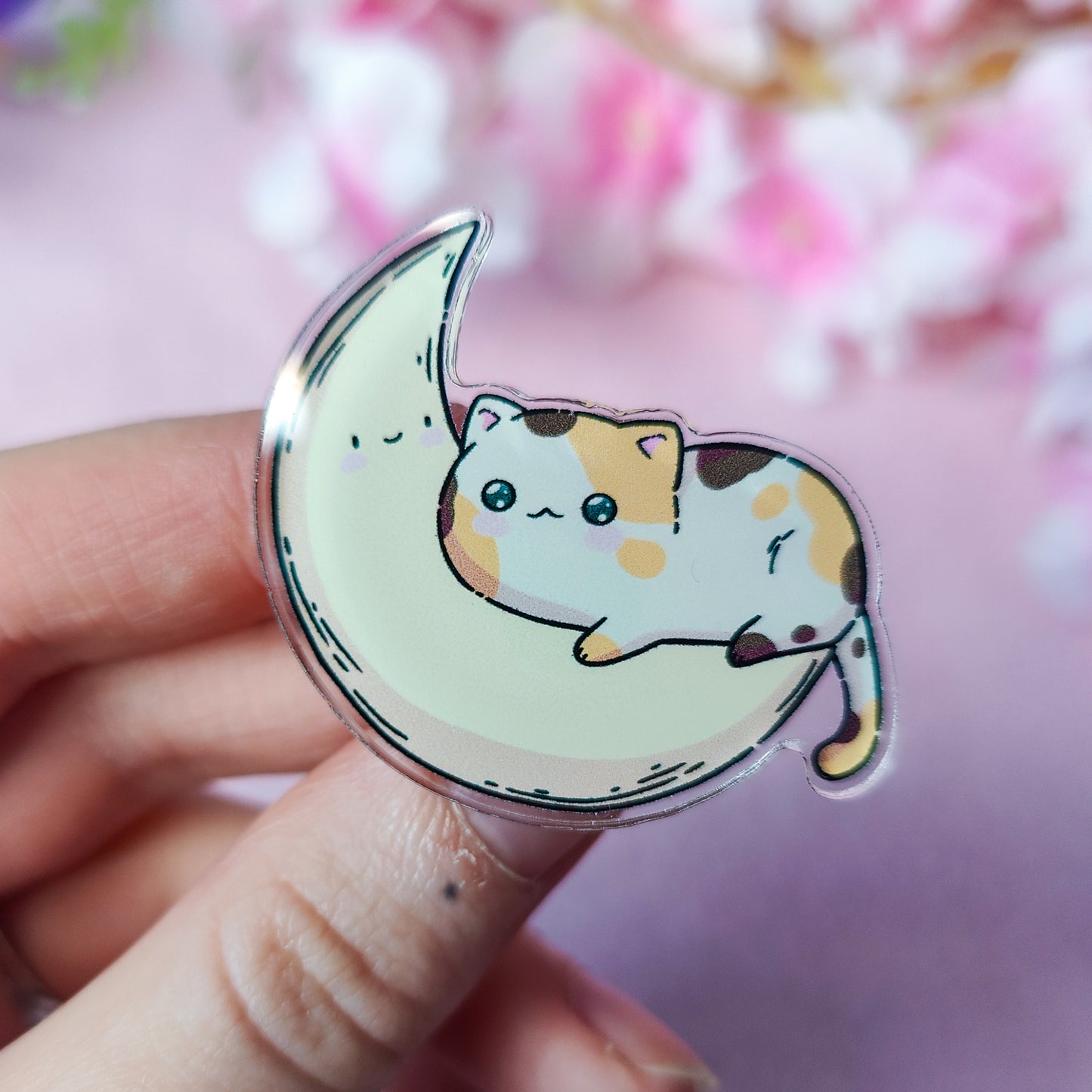 The Moon Acrylic Pin