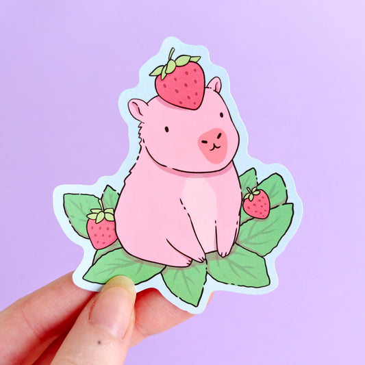 Capyberry Vinyl Sticker