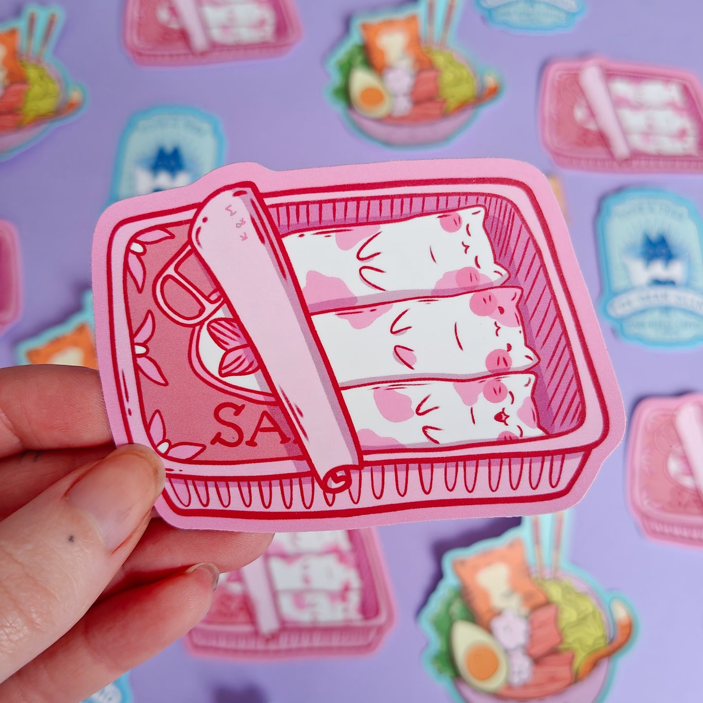 Kitty Food Sticker Pack