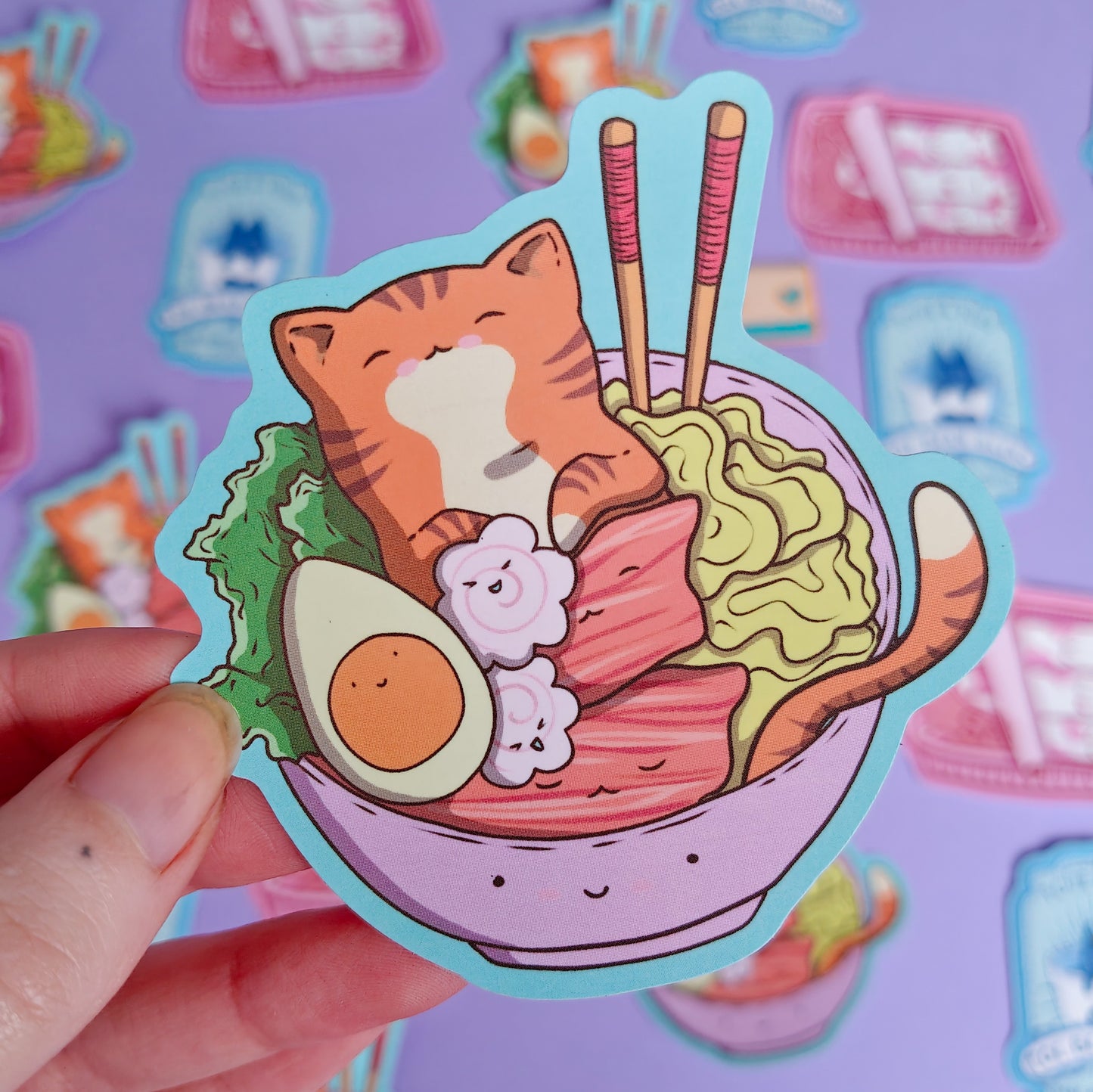 Kitty Food Sticker Pack