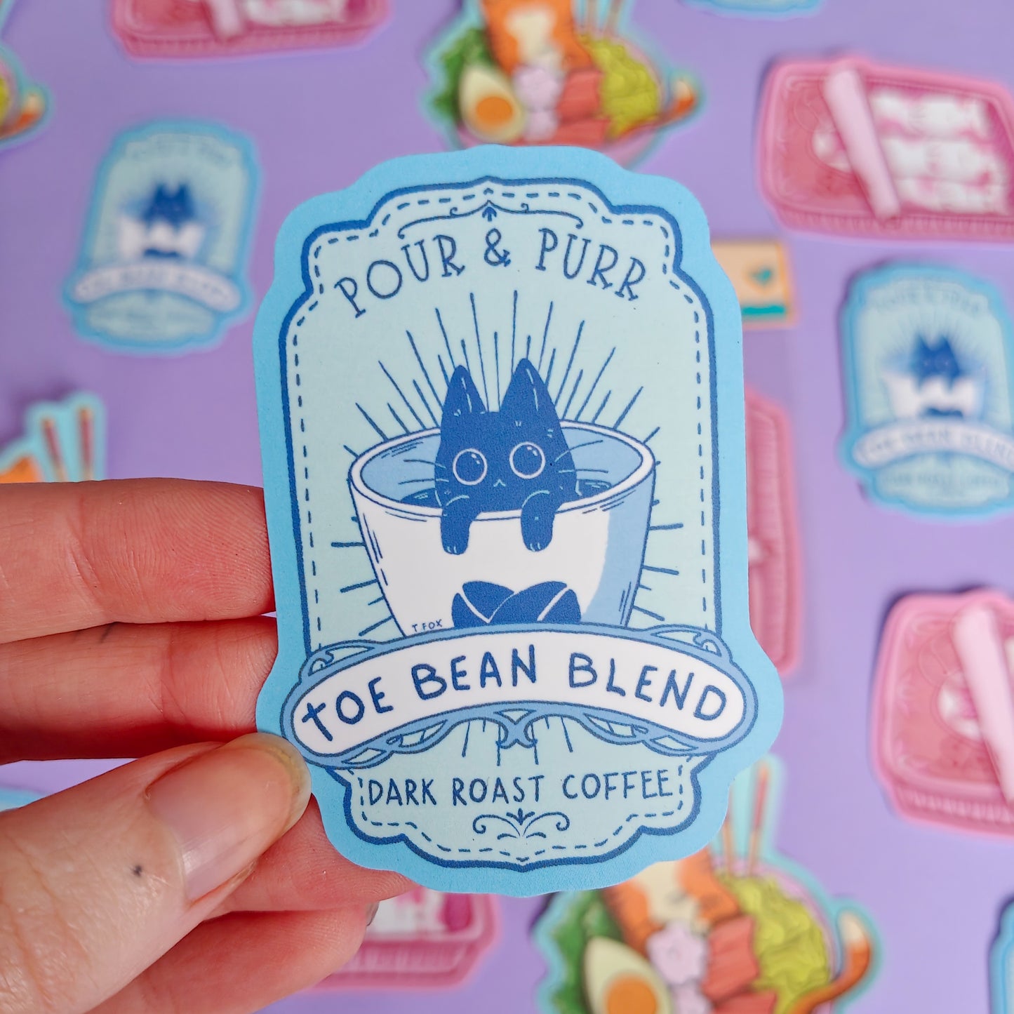 Kitty Food Sticker Pack