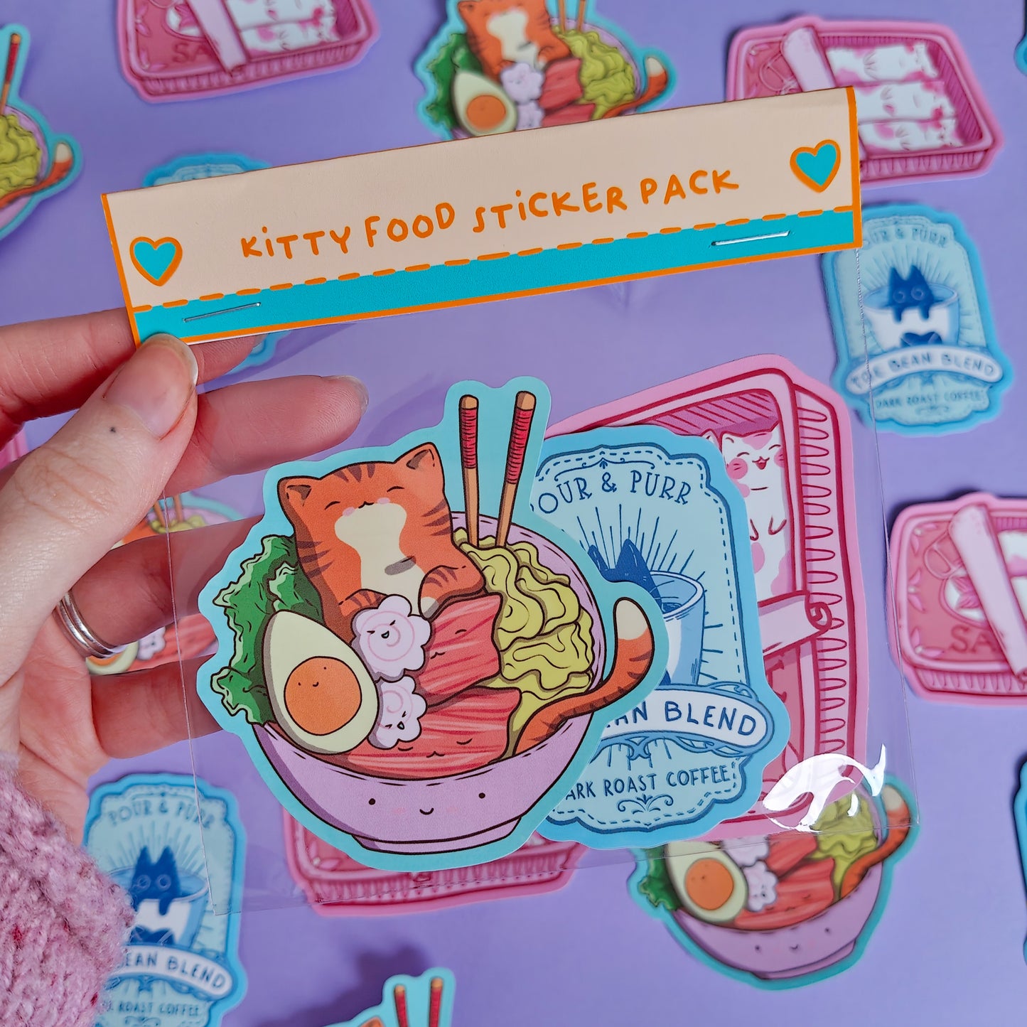 Kitty Food Sticker Pack