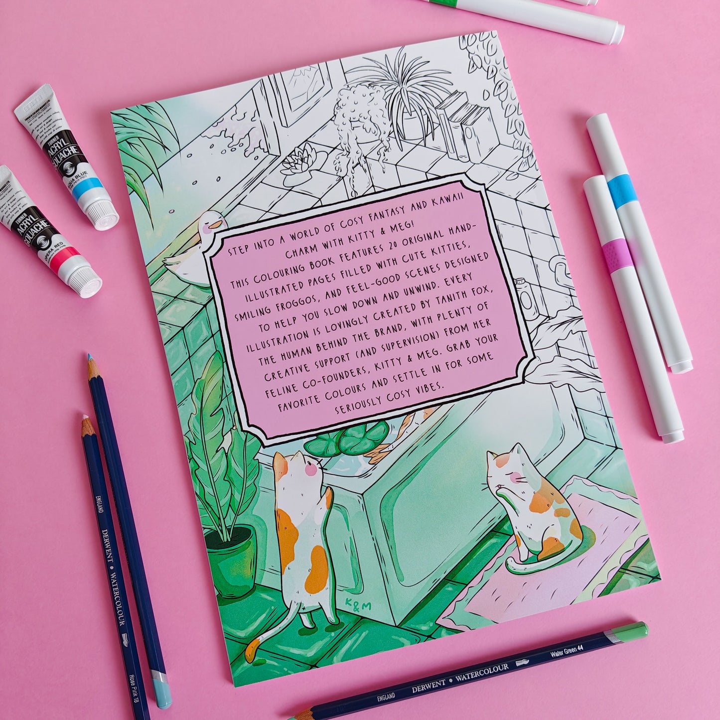Kitty & Meg Cosy Kawaii Colouring Book