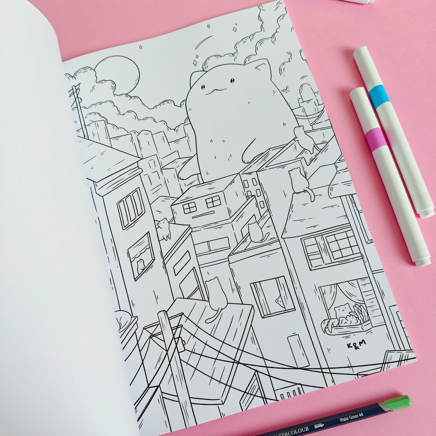 Kitty & Meg Cosy Kawaii Colouring Book