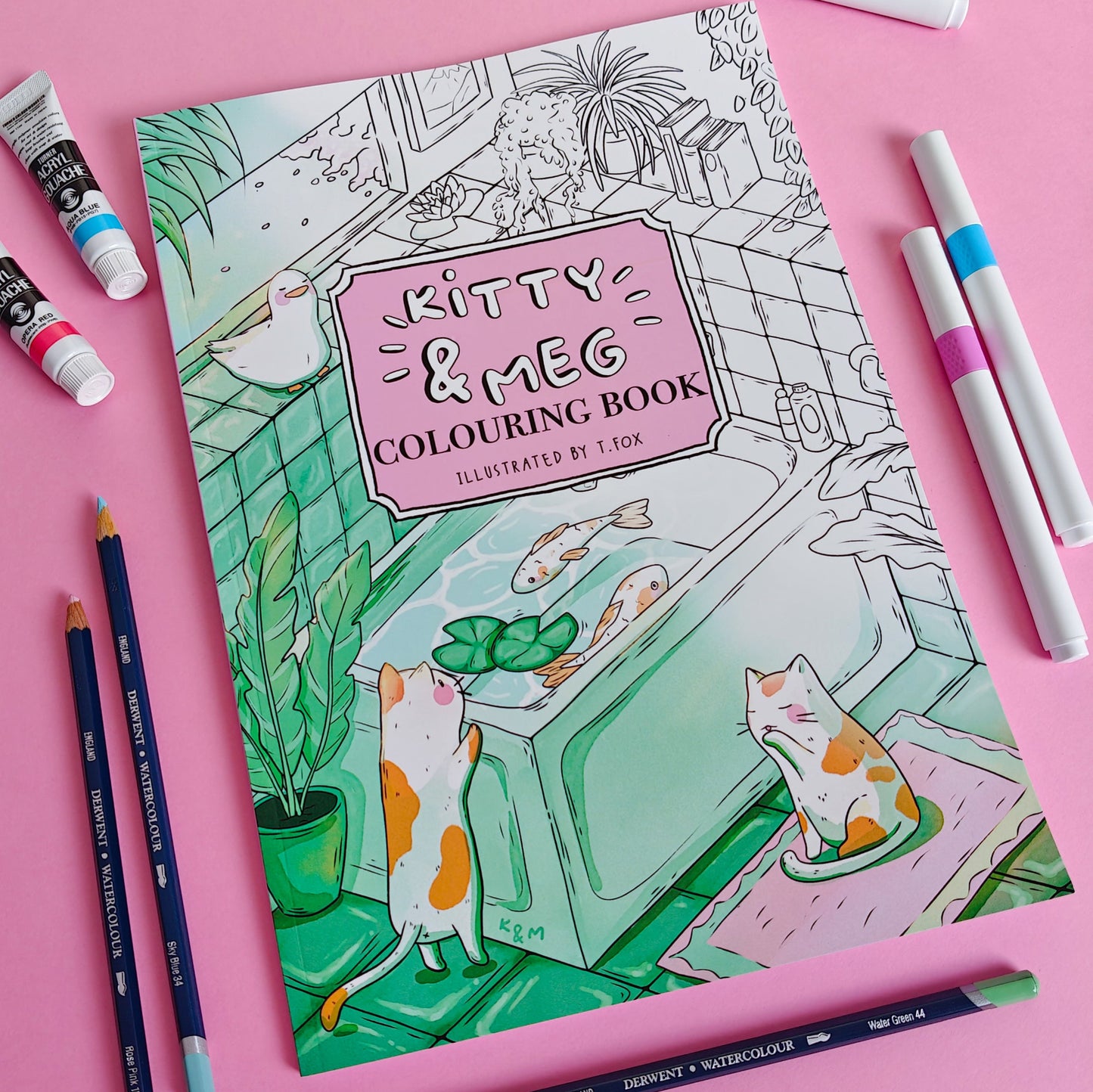 Kitty & Meg Cosy Kawaii Colouring Book