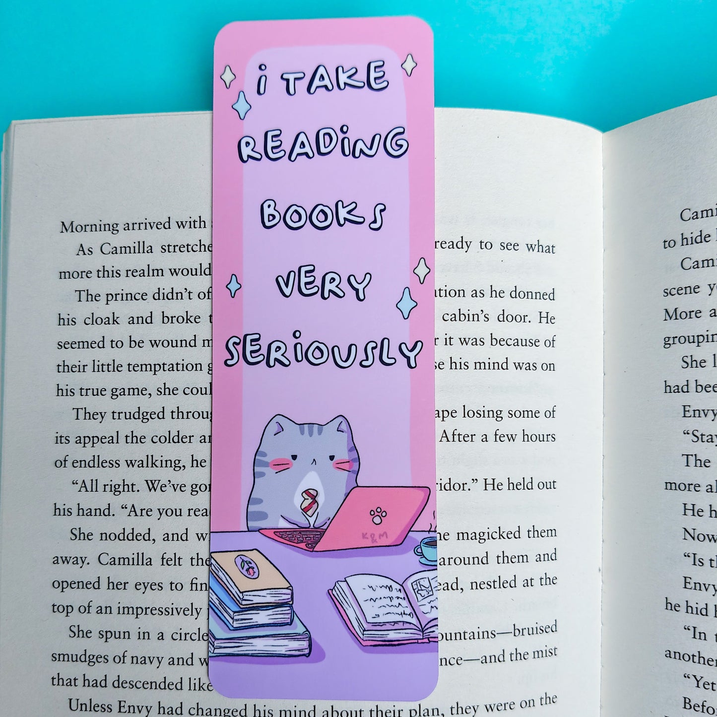 Serious Kitty Bookmark
