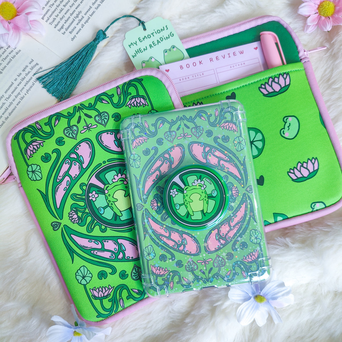 Pondering Frog E-Reader Pouch