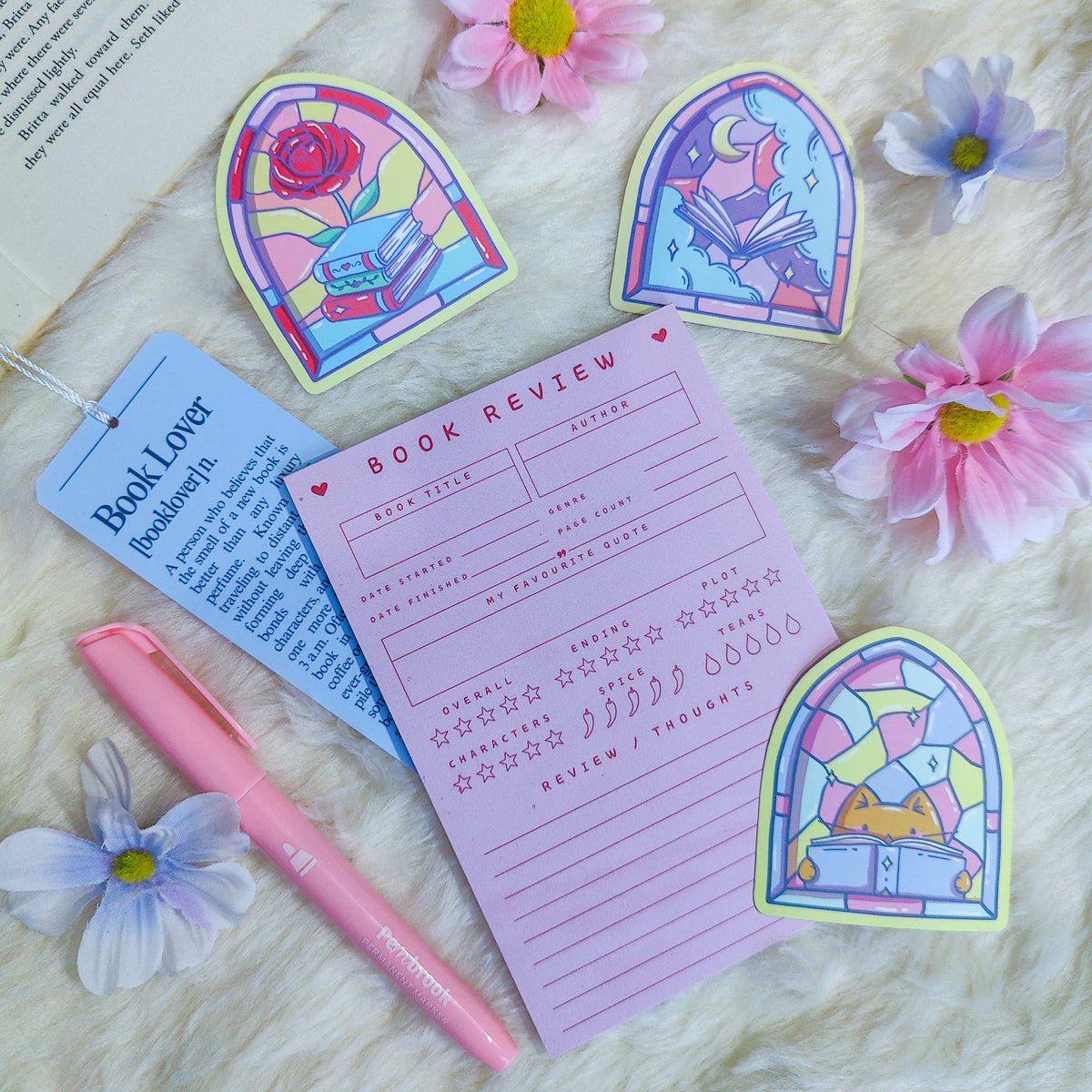 Book Lover Vinyl Sticker Pack
