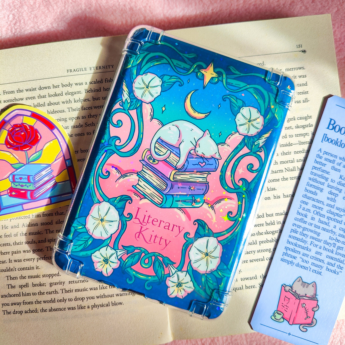 Literary Kitty E-Reader Insert