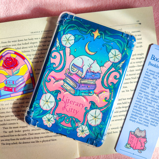 Literary Kitty E-Reader Insert