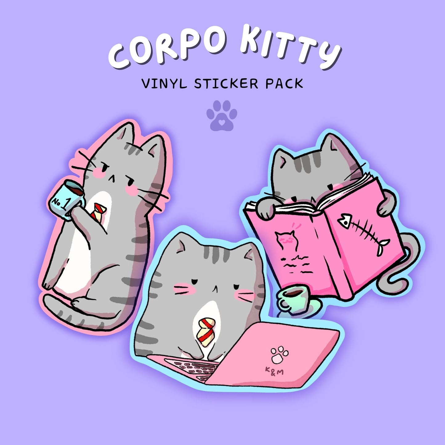 Corpo Kitty Vinyl Sticker Pack
