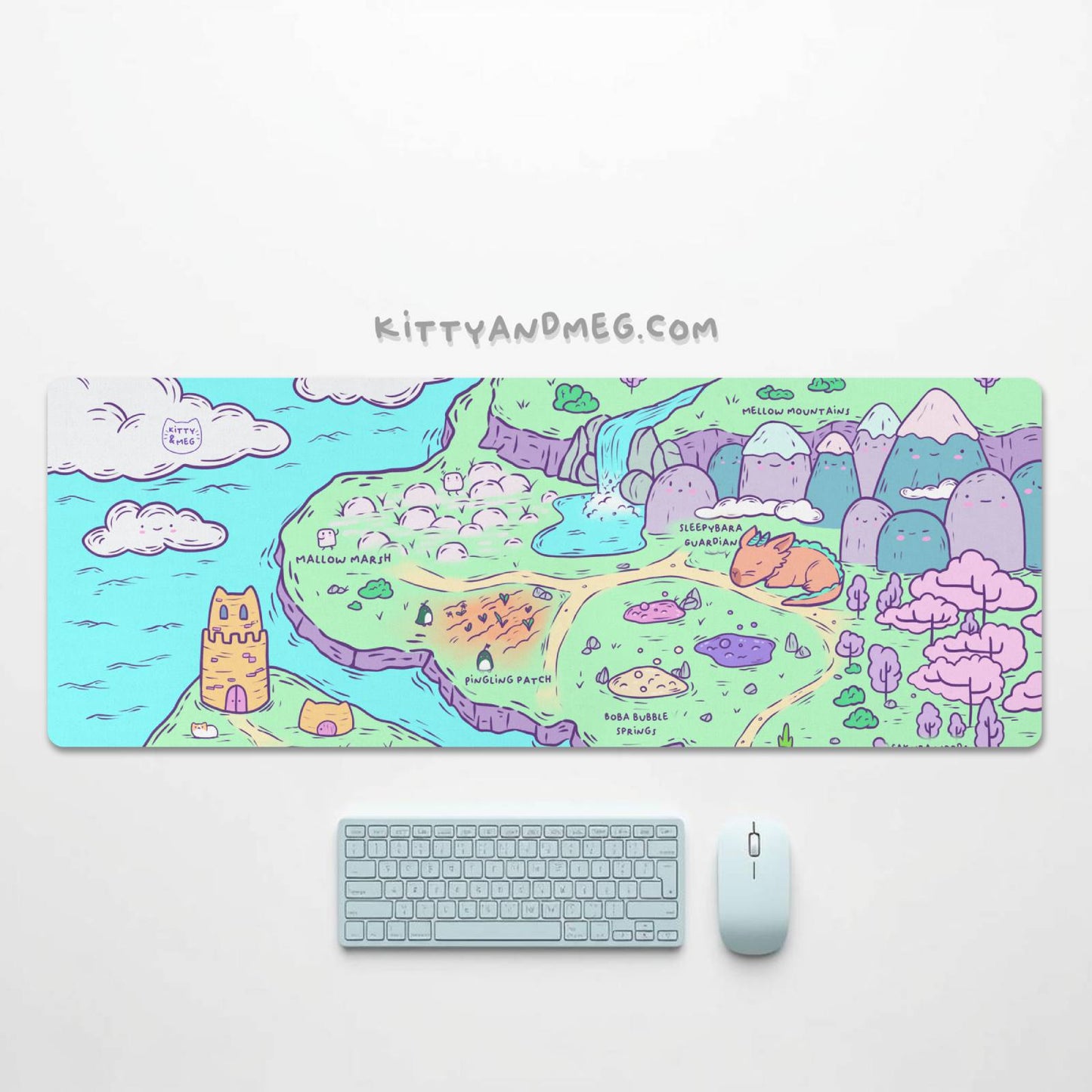 kawaii gaming deskmat