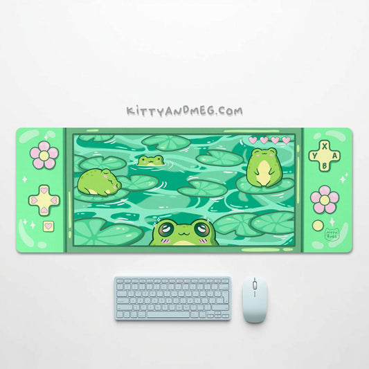 cute frog gaming mat eu