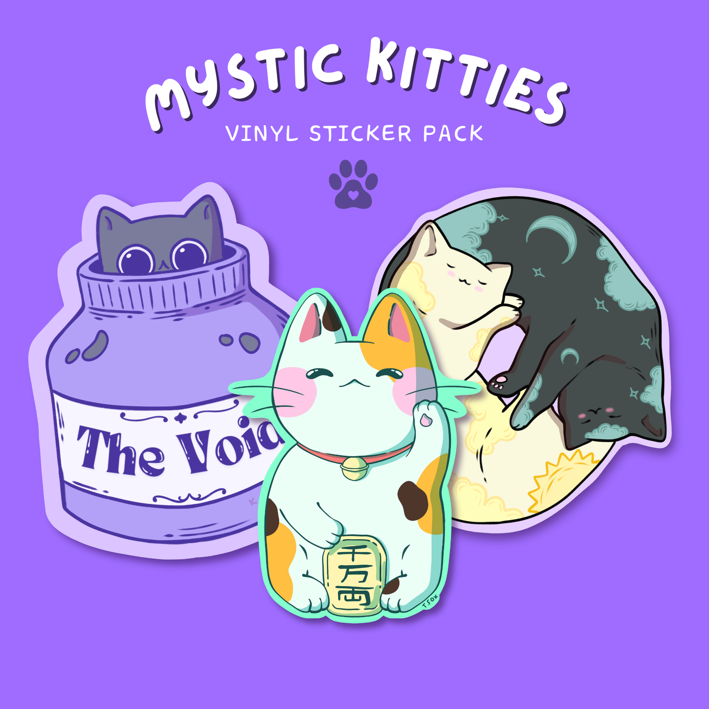 Mystic Kitties Vinyl Sticker Pack